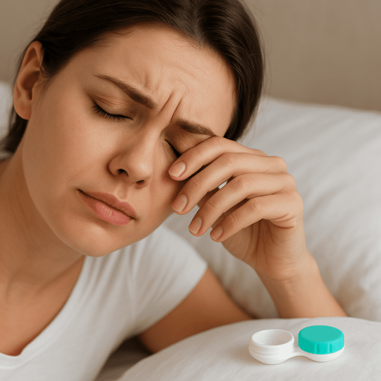 Czy można spać w soczewkach kontaktowych? Fakty i mity