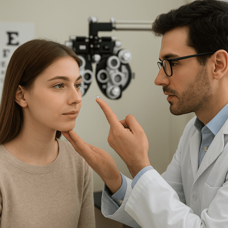 Jak wygląda badanie wzroku pod kątem doboru soczewek kontaktowych?