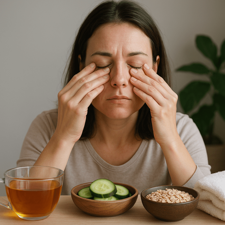 Jakie są naturalne sposoby na zmęczone oczy?