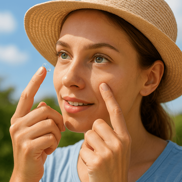 Jak dbać o oczy latem, nosząc soczewki kontaktowe?