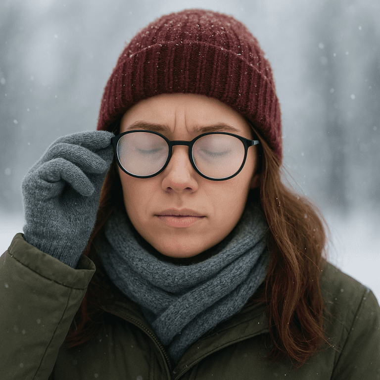 Jak uniknąć parowania soczewek w zimie?