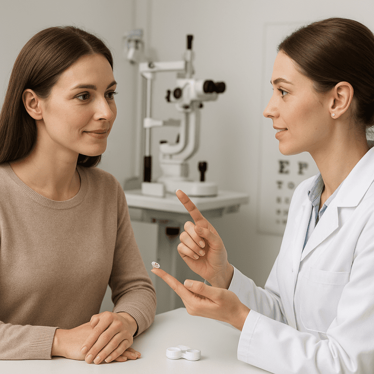 Jak wygląda pierwsza wizyta u specjalisty przy doborze soczewek kontaktowych?