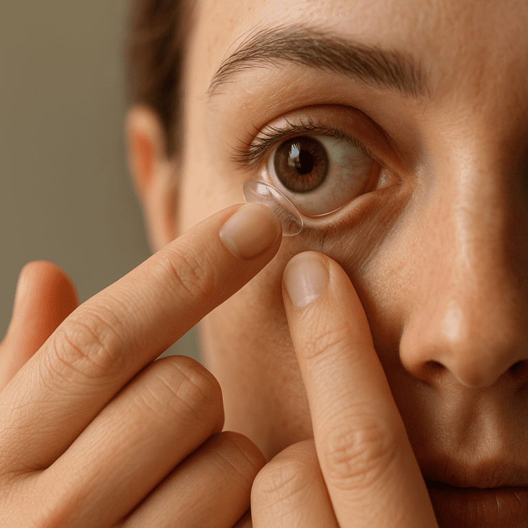 Jak prawidłowo zdjąć soczewkę, która przykleiła się do oka?